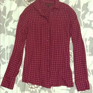 Flannel button Down Banana Republic